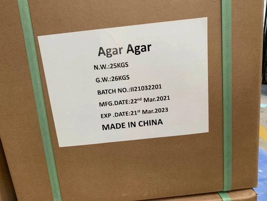 1000g/Cm2 Food Grade Thickeners Agar Agar Ingredients Halal Approved